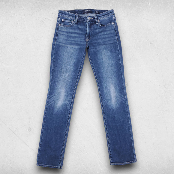 Lucky Brand Sweet Jeans Women's 2/26 Med Blue Straight Classic Fit Y2K Trendy - Picture 1 of 12